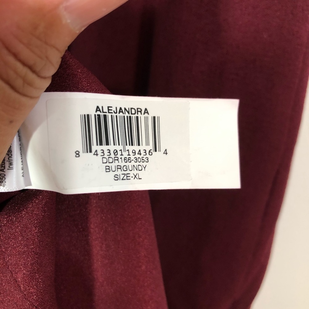 Dress the Population Evening Gown, Burgundy, Sz XL - Picture 11 of 12